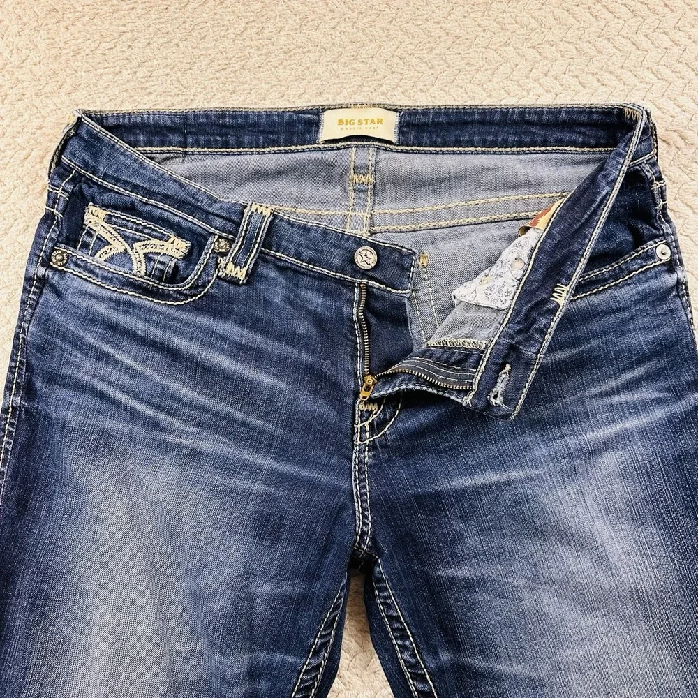 Big Star Jeans Women's Maddie Boot Dark Wash Mid-Rise Size 32 R Y2K Country